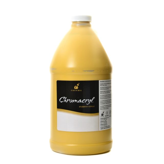 Chroma Chromacryl Students Acrylic Paint, 0.5 Gallon, Yellow Oxide (Min Order Qty 2) MPN:1415