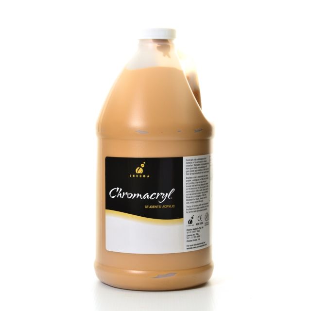 Chroma Chromacryl Students Acrylic Paint, 0.5 Gallon, Raw Sienna (Min Order Qty 2) MPN:1416