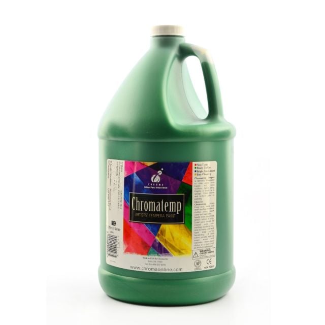 Chroma ChromaTemp Artists Tempera Paint, 1 Gallon, Green (Min Order Qty 2) MPN:2903