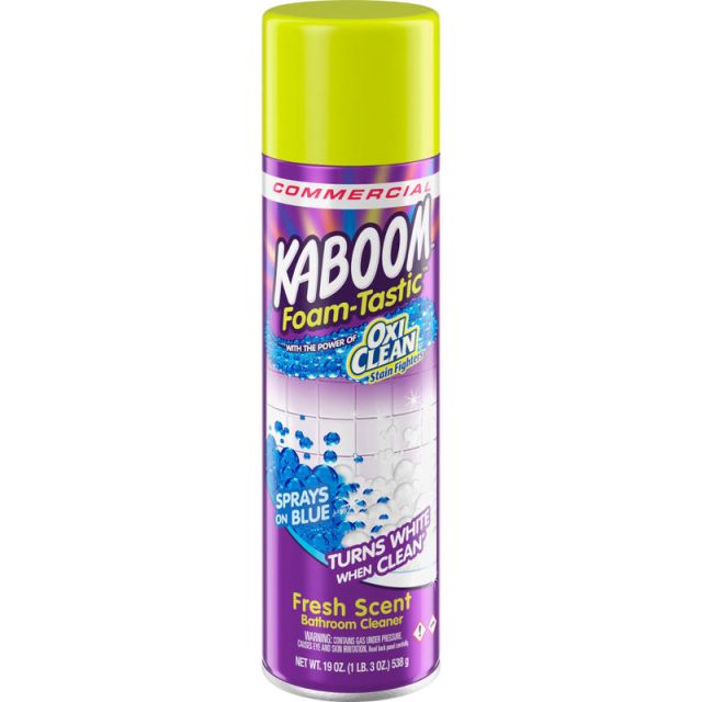 Kaboom Foam-Tastic Bathroom Cleaner - For Multi Surface - Ready-To-Use - 19 oz (1.19 lb) - Fresh Scent - 8 / Carton - Clear (Min Order Qty 2) MPN:5703700071CT