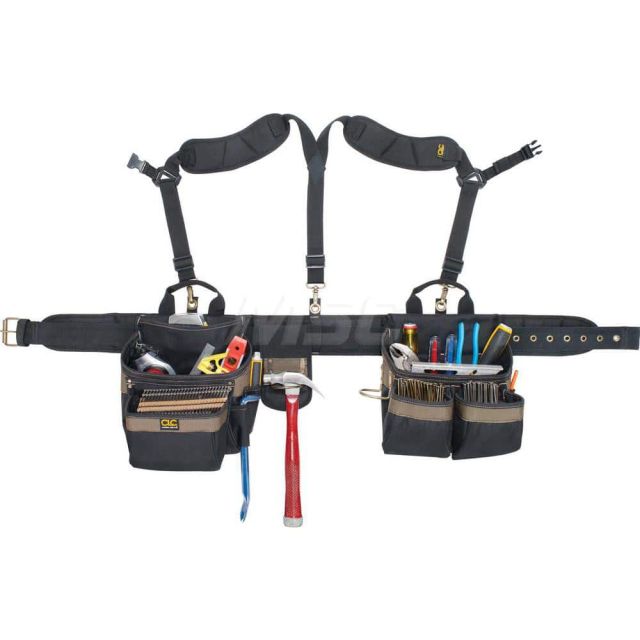 Tool Aprons & Tool Belts, Tool Type: Tool Rig , Minimum Waist Size: 29 , Maximum Waist Size: 46 , Material: Polyester , Number of Pockets: 20.000  MPN:1614