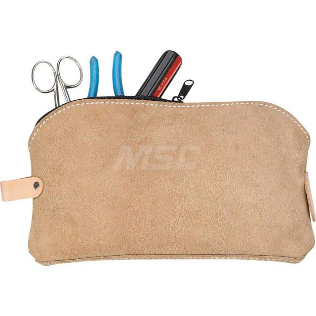 Tool Bag: 1 Pocket, Leather, Brown MPN:539X