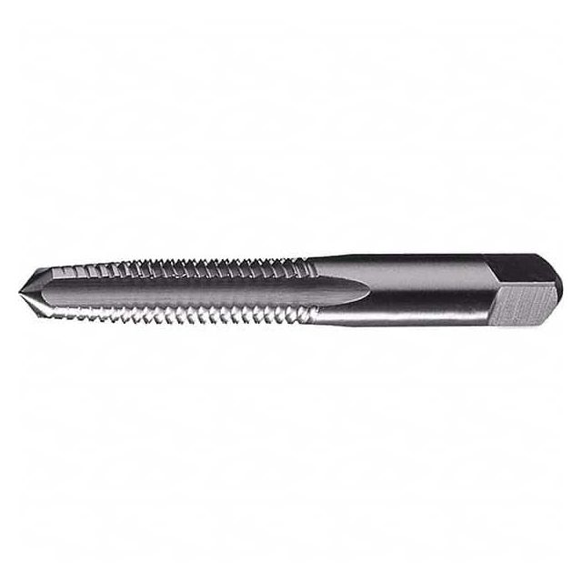 Straight Flute Tap: #5-40 UNC, 3 Flutes, Taper, High Speed Steel, Bright/Uncoated MPN:C69083