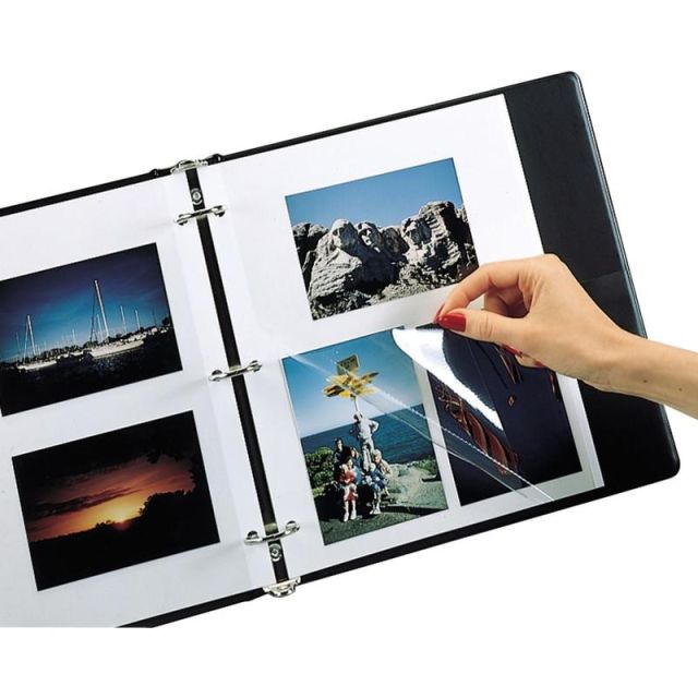 Photo Holders For Three-Ring Binders, 9in x 11in, Box Of 50 (Min Order Qty 3) MPN:85050