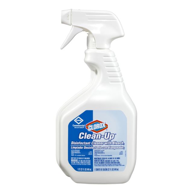 Clorox Clean-Up Disinfectant Cleaner With Bleach, 32 Oz Bottle (Min Order Qty 8) MPN:35417