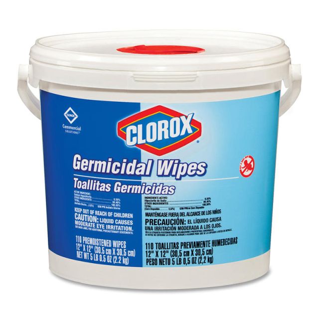 Clorox Germicidal Wipes, Container Of 110 (Min Order Qty 2) MPN:30358