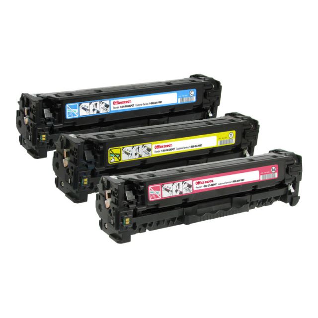 Office Depot Brand Remanufactured Tri-Color Toner Cartridge Replacement For HP 305A, OD305ACMY MPN:ODM451CMY