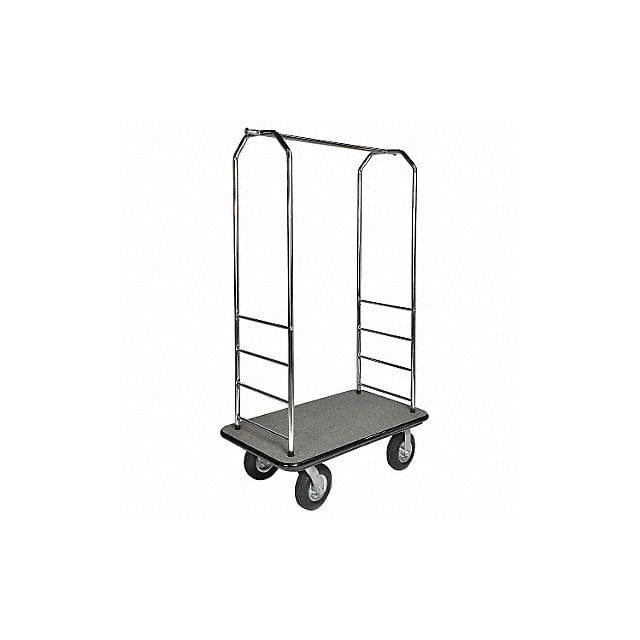 Bellman Cart Chrome Gray Carpet MPN:2000BK-020-GRY