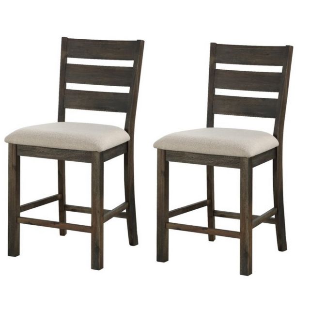 Coast to Coast Aspen Court Counter-Height Dining Chairs, Oatmeal, Set Of 2 Chairs MPN:40278