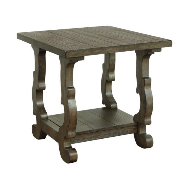 Coast To Coast Orchard Park End Table, 24inH x 26inW x 24inD, Brown MPN:30427