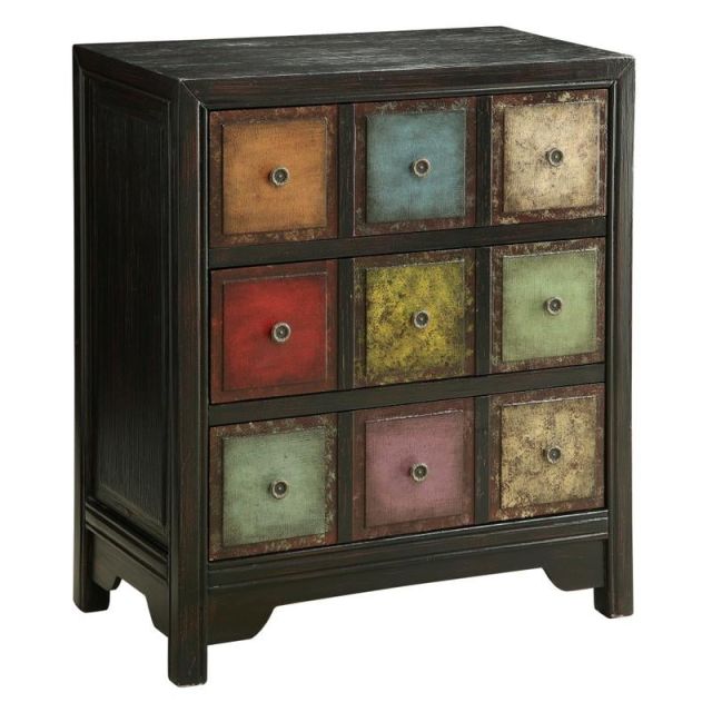 Coast to Coast 3-Drawer Chest, 31-1/2inH x 27inW x 14-1/2inD, Multicolor MPN:46211
