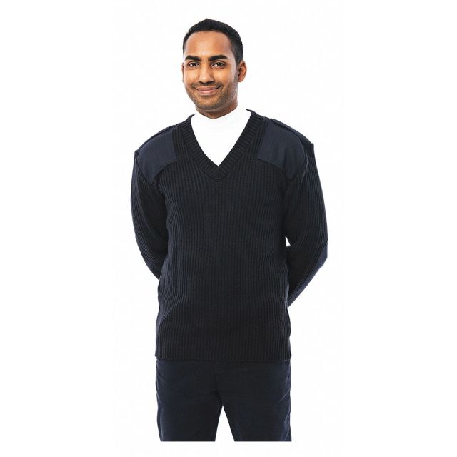 V-Neck Military Sweater Dark Navy XL MPN:8081