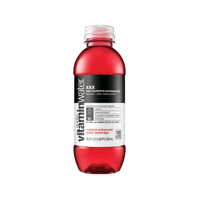 Glaceau vitaminwater XXX with A ai-Blueberry-Pomegranate Flavor, 16.9 Oz, Pack Of 6 Bottles (Min Order Qty 2) MPN:VWXXX16.9