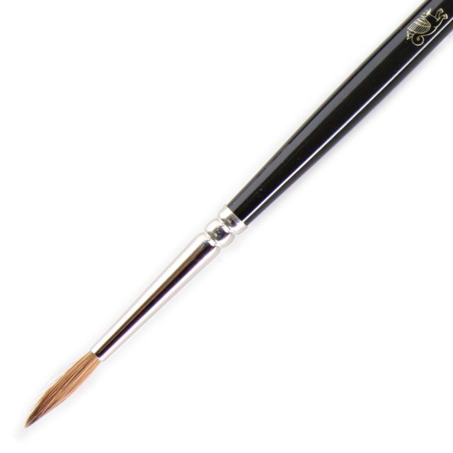 Winsor & Newton Series 7 Kolinsky Sable Pointed Round Paint Brush, Sable Hair, Black Size 2 (Min Order Qty 2) MPN:5007002