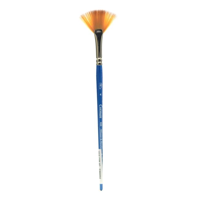 Winsor & Newton Cotman Watercolor Paint Brush 888, Size 4, Fan Bristle, Synthetic, Blue (Min Order Qty 5) MPN:5388004