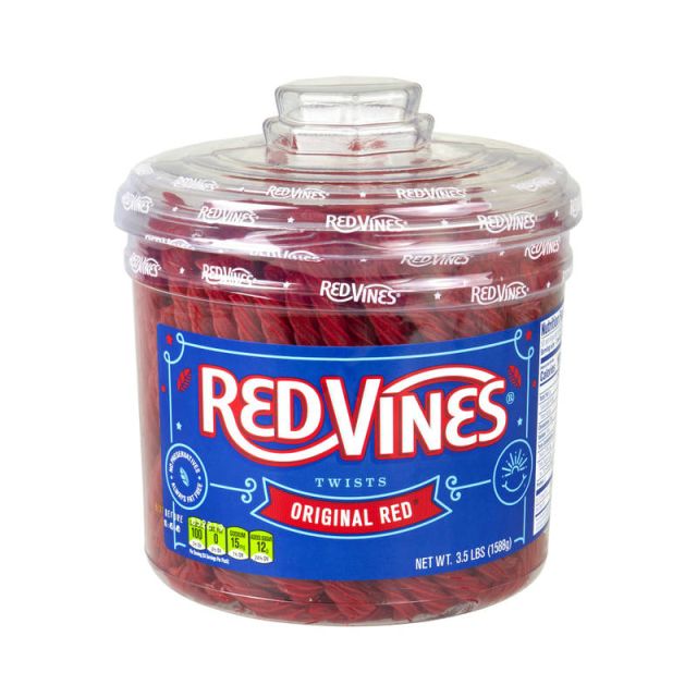 Red Vines Red Licorice Twists, 3.5 Lb Tub (Min Order Qty 2) MPN:106