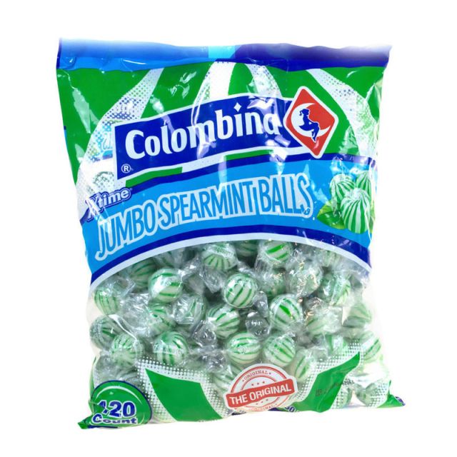 Colombina Jumbo Mint Balls, Spearmint, Approximately 120 Pieces, 3-Lb Bag (Min Order Qty 4) MPN:209-00022