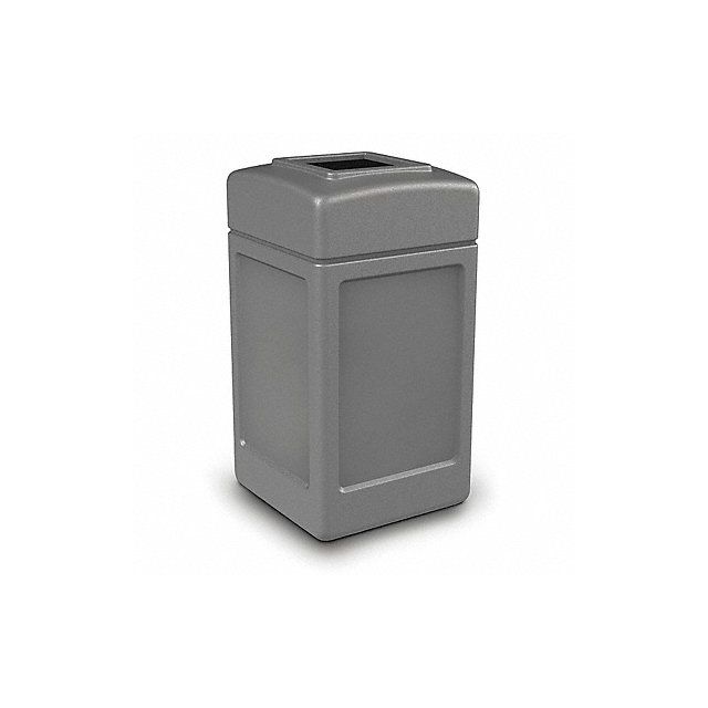 Square Waste Container Gray 42 gal lon MPN:732103