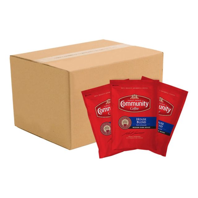 Community Coffee Arabica Single-Serve Coffee Packets, House Blend, Carton Of 20 (Min Order Qty 2) MPN:3570015814