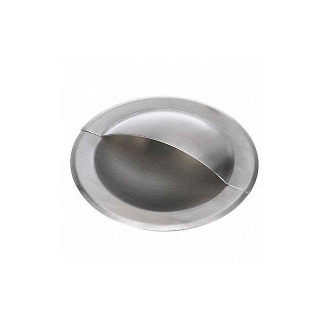 Drawer Pull Stainlss Steel Round Recssed MPN:P60-1010