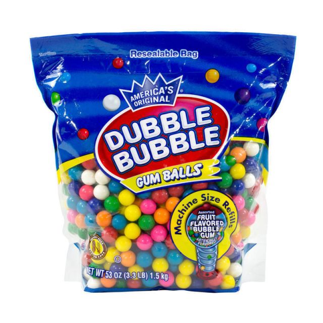 Dubble Bubble Original Gum Balls, 3.3 Lb Bag (Min Order Qty 3) MPN:32218