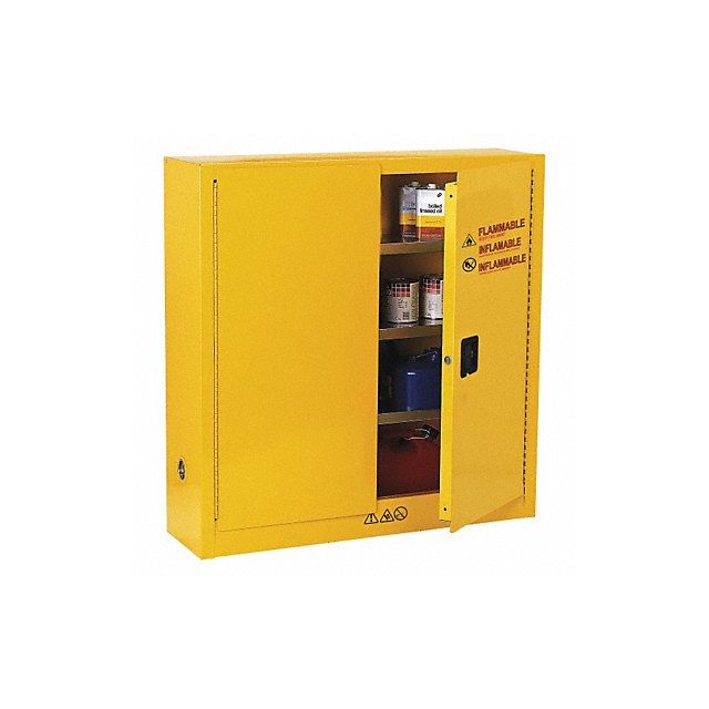 Flammable Safety Cabinet 24 gal Yellow MPN:42X498