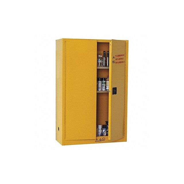 Flammable Safety Cabinet 45 gal Yellow MPN:42X501