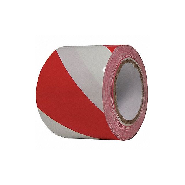 Floor Tape Red/White 3 inx108 ft Roll MPN:3JXY1