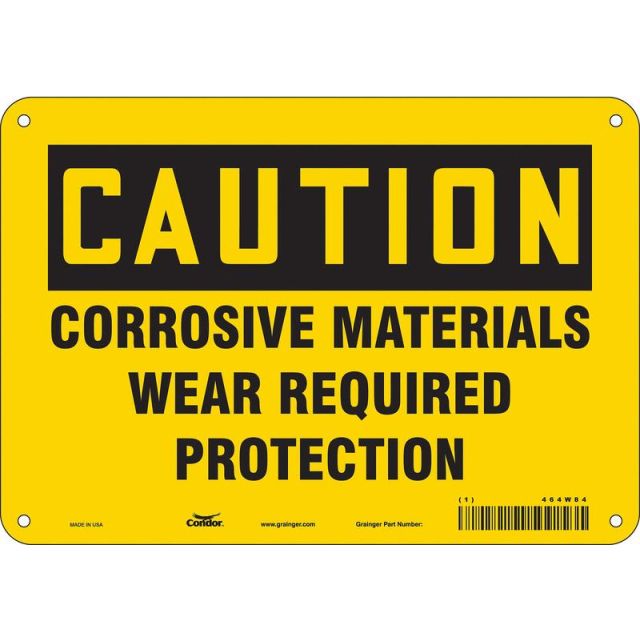 J6946 Safety Sign 7 in x 10 in Aluminum MPN:464W84