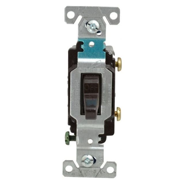 1 Pole, 120 to 277 VAC, 15 Amp, Commercial Grade Toggle Wall Switch MPN:CS115B