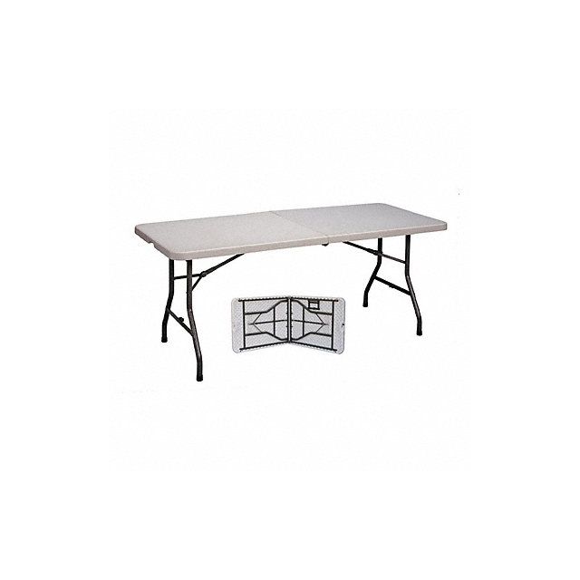 Fold in Half Folding Table 30x72 Gray MPN:CP3072FM-23