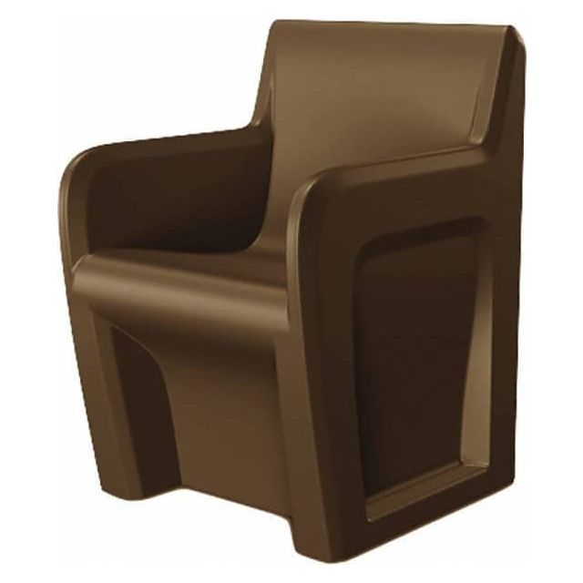 Brown Polyethylene Guest Chair MPN:106484BR