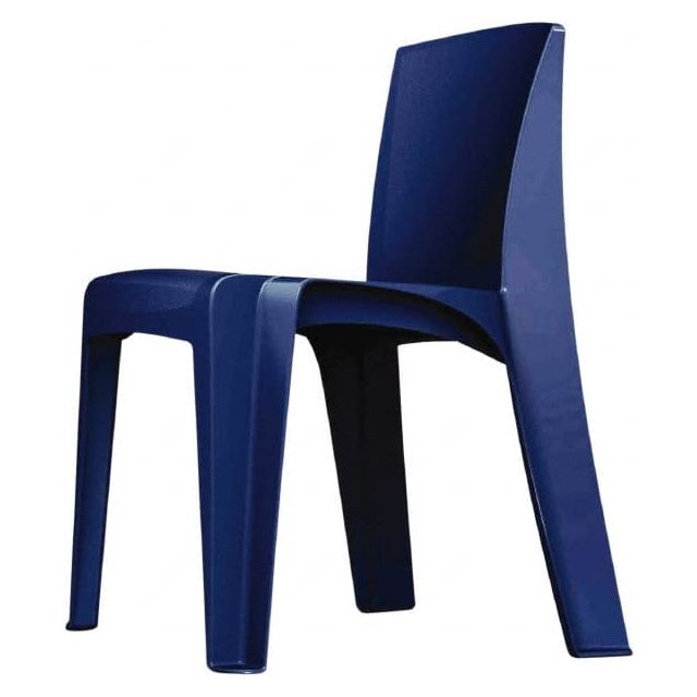 Polyethylene Slate Blue Stacking Chair MPN:86484SB