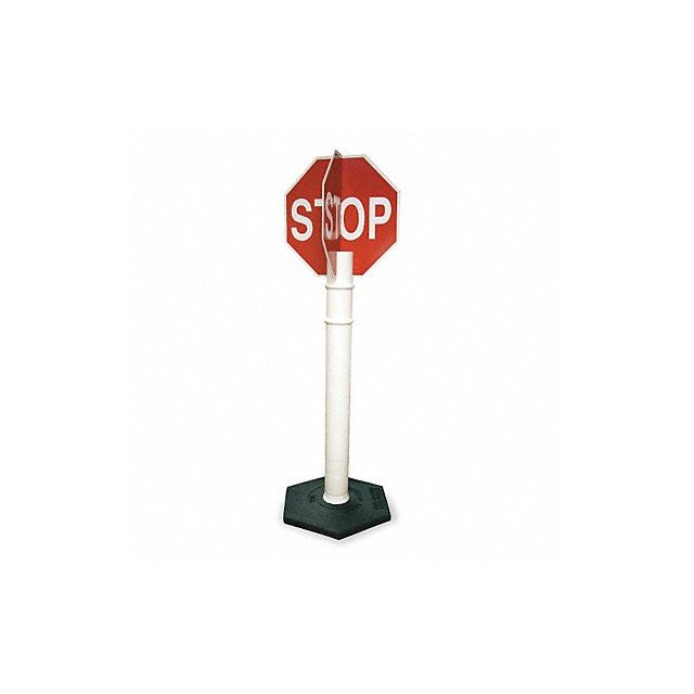 4-Way Stop Sign with Base 56 x 11 Red MPN:03-747QDH15