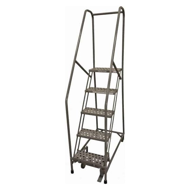 Steel Rolling Ladder: 5 Step D0470064-29 Material Handling