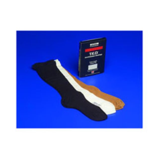 T.E.D. Knee Length Anti-Embolism Stockings For Continuing Care, Medium/Long: Calf Circumference: 12in-15in, Length: 17in, White (Min Order Qty 3) MPN:684283