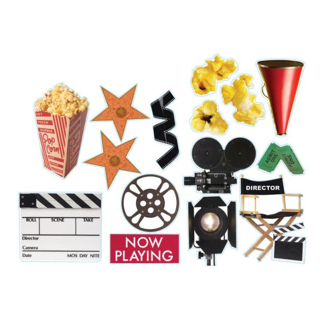Eureka 2-Sided Decorations, Movie Theme, Multicolor, Pack Of 15 (Min Order Qty 7) MPN:EU-840312