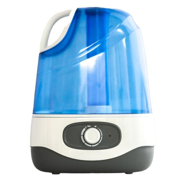Crane Ultrasonic Cool Mist Humidifier, 1.0 Gallons, 12 13/16in x 9 1/2in x 6 7/8in, Blue/White MPN:EE-5956