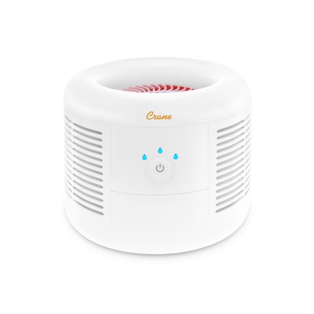 Crane HEPA Air Purifier with 3 Speed Settings, 300 Sq Ft. Coverage, 9 1/4in x 9 1/4in x 7 1/4in, White MPN:EE-7002AIR