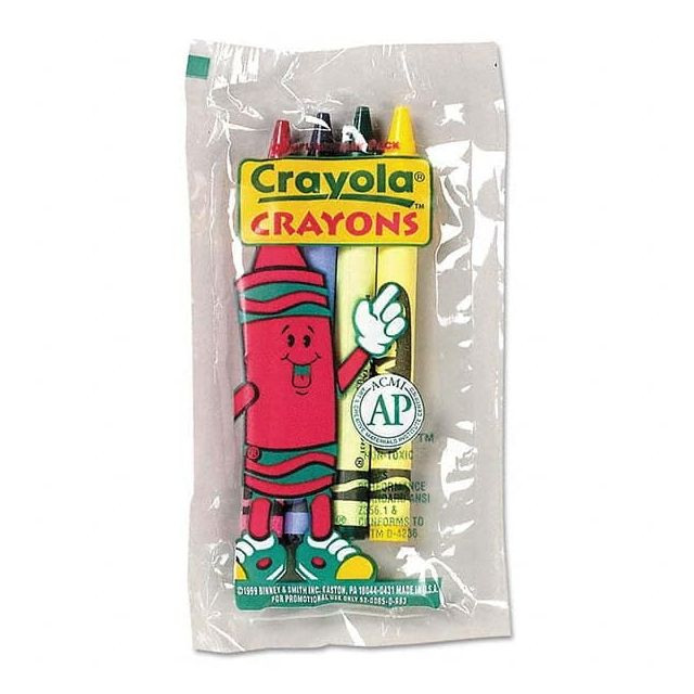 All Purpose Wax Crayon Marker: Blue, Green, Red & Yellow, Wax-Based, Standard Point MPN:CYO520083
