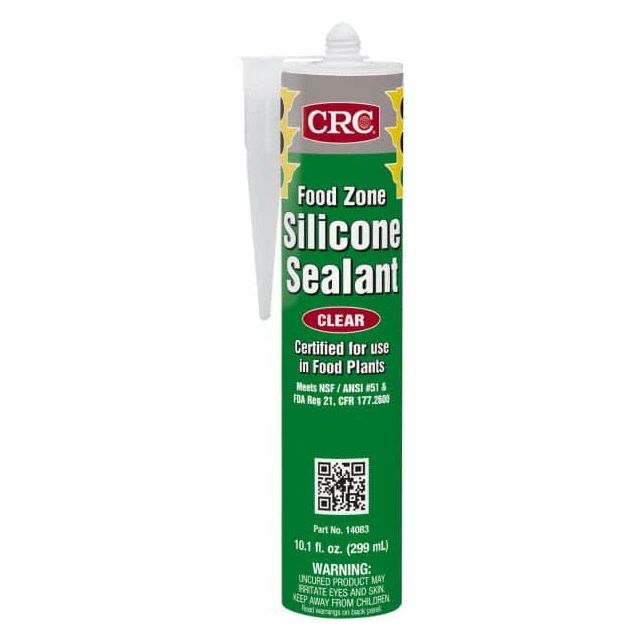 Food Grade Silicone Sealant: 10.1 oz Cartridge, Clear, Hydroxy-Terminated Polydimethylsiloxane & Silica MPN:1004813