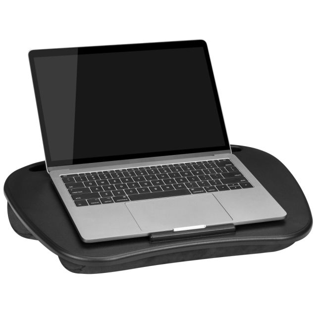 LapGear MyDesk Lap Desk, 13inH x 17.9inW x 2.6inD, Black (Min Order Qty 3) MPN:44448