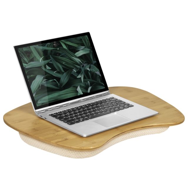 LapGear Bamboo Lap Desk, 2.6inH x 22.5inW x 15.9inD (Min Order Qty 2) 91697 Computer Accessories