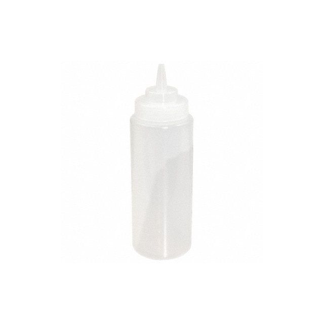 Squeeze Bottle Plastic Clear 24 oz PK12 SB24CW Food Service