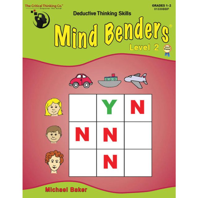The Critical Thinking Co. Mind Benders, Beginning Book 2, Grades 1-2 (Min Order Qty 5) MPN:CTB1330
