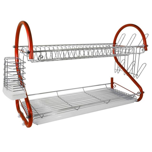 Better Chef DR-225R 2-Tier Dish Rack, 22in, Red (Min Order Qty 2) MPN:995105584M