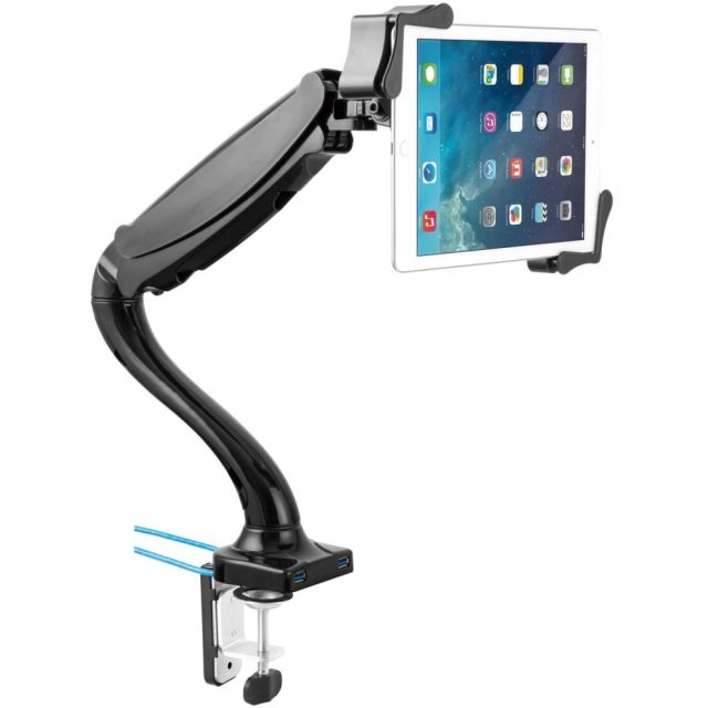 CTA Digital Mounting Arm for Tablet PC, iPad mini, iPad Air, iPad Pro - Black - 1 Display(s) Supported - 13in Screen Support MPN:PAD-TMUH