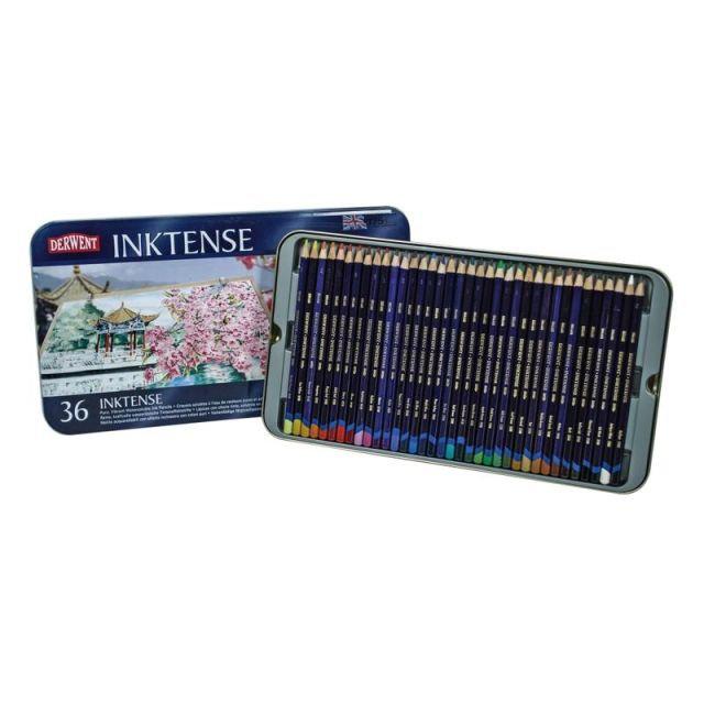 Derwent Inktense Pencil Set, Assorted Colors, Set Of 36 Pencils MPN:2301842