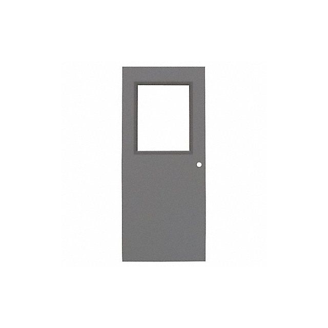 Steel Door Half Glass Cylindrical 16 ga. MPN:CD163070CYL-HG