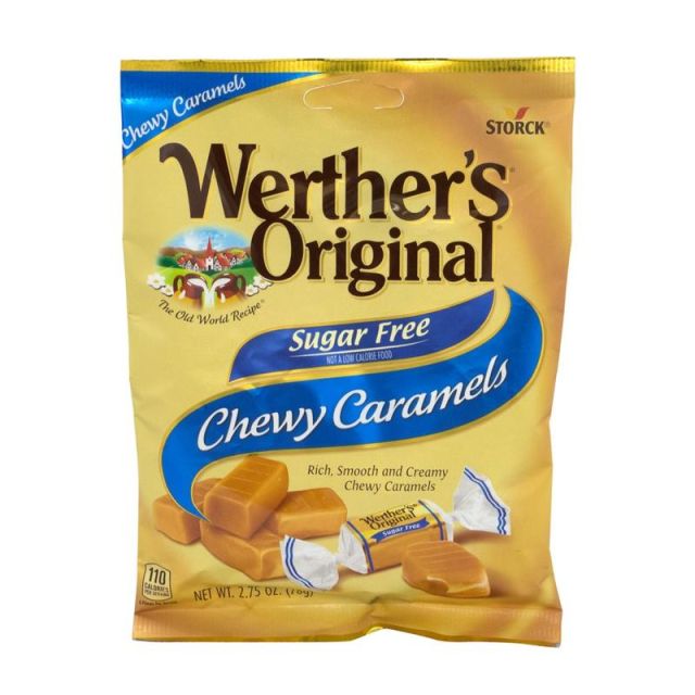 Werthers Original Chewy Sugar-Free Caramels, 2.75 Oz, Pack Of 3 Bags (Min Order Qty 3) 38279